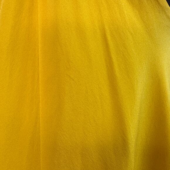 JayGodfrey Yellow Pink Shift Flowy Dress Silk Halter Neck Party Cocktail Size 2 - Picture 5 of 7